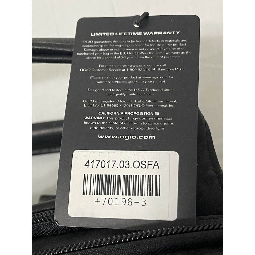 NWT OGIO Dividend Messenger 417017 Black‎ Columbian Leather Professional - Picture 3 of 10